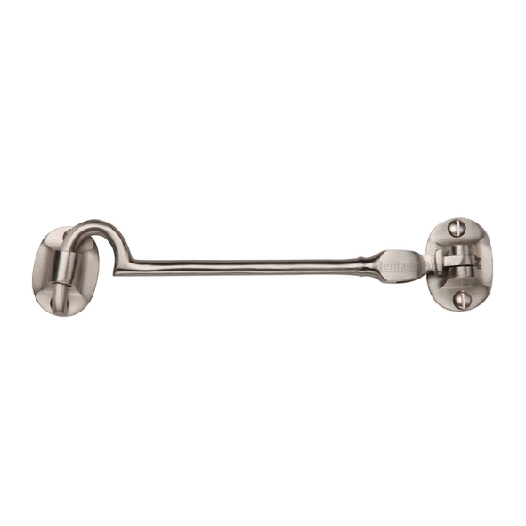 C1530 6-SN • 152mm • Satin Nickel • Heritage Brass Silent Pattern Cabin Hook